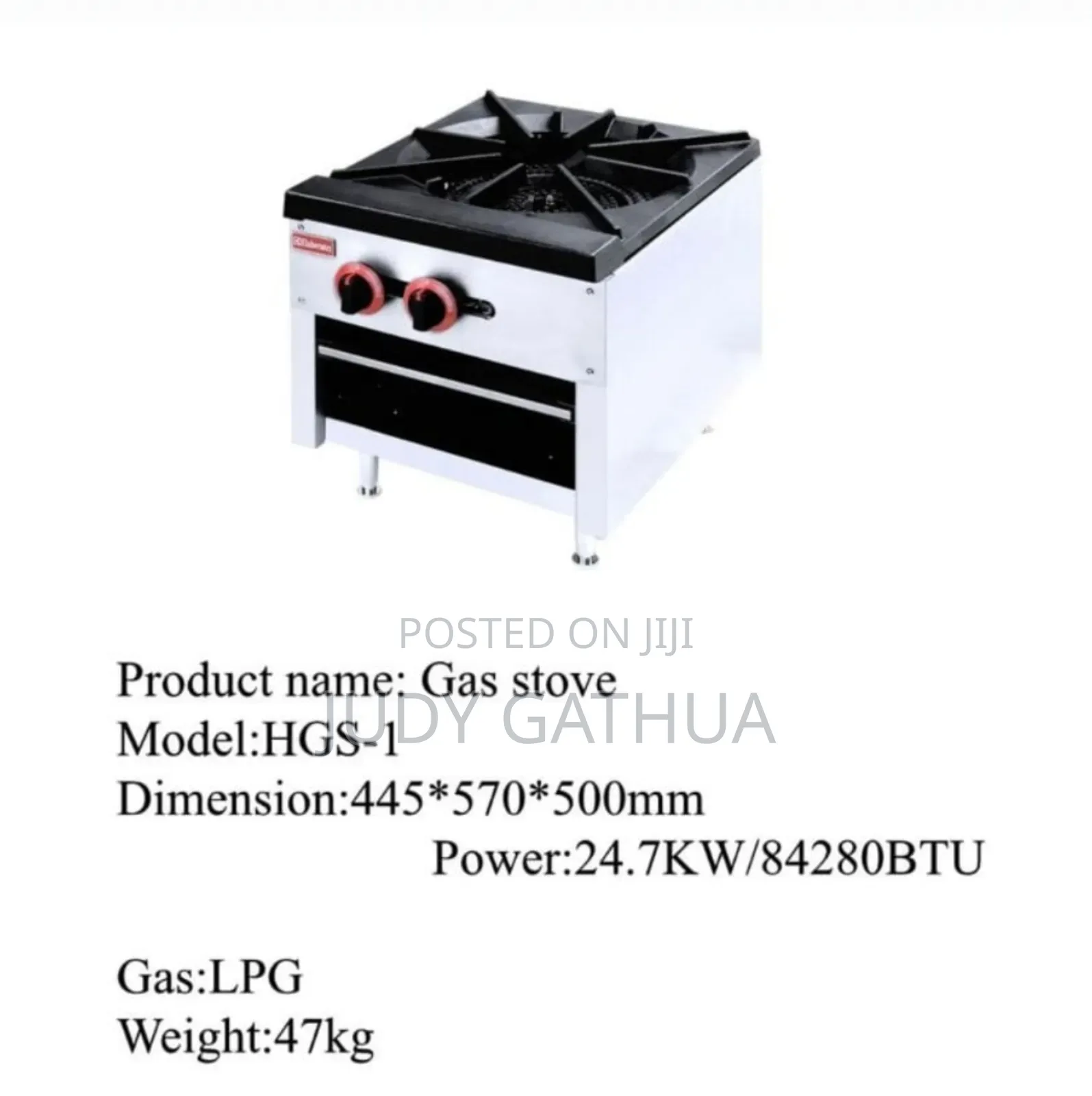 Single Gass Cooker Commercial