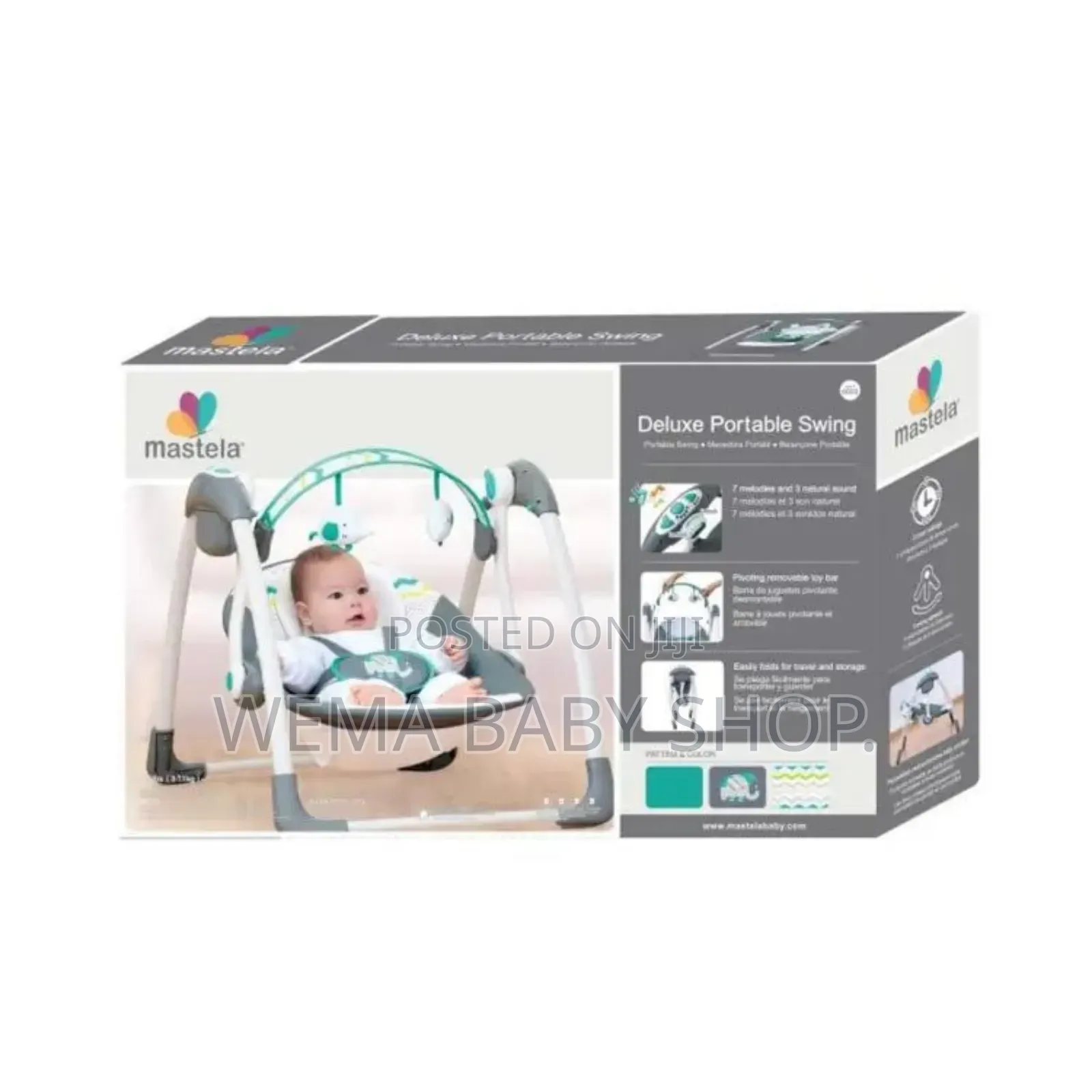 Mastela Deluxe Portable Swing (Electric Battery)