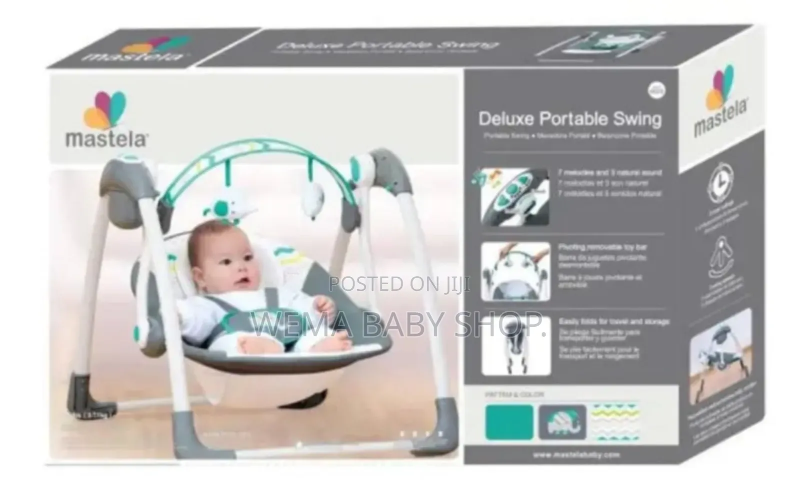 Mastela Deluxe Portable Swing (Electric Battery)