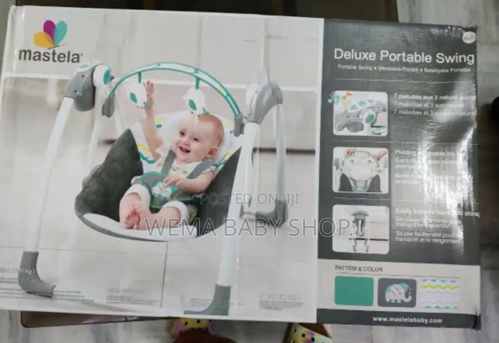 Mastela Deluxe Portable Swing (Electric Battery)