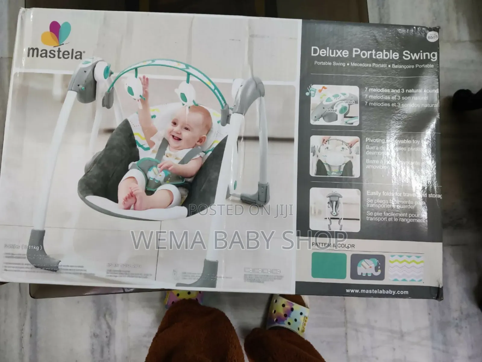 Mastela Deluxe Portable Swing (Electric Battery)
