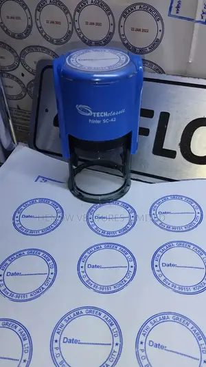 Plain Self Inking Rubber Stamp (With No Date)