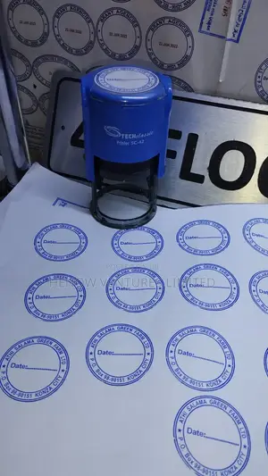 Plain Self Inking Rubber Stamp (With No Date)