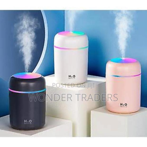 *Multicolour Light H2o Ultrasonic Humidifier 2w 300ml 35-40ml/H