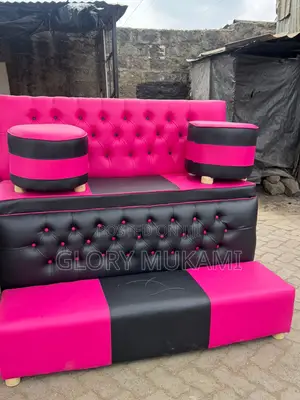 Pink Pedicure Sofa Set