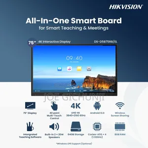 Hikvision Ds-d5b75rb/El 75-inch 4k Interactive Display