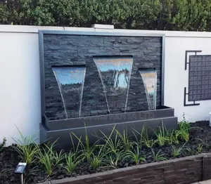 Wall Water Feature , Spillway Fountain Construction Ft