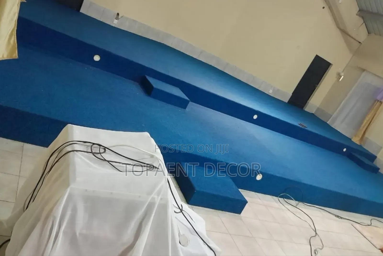 Delta 4mm Thick Blue Altar Wall to Wall Insulation Carpet
