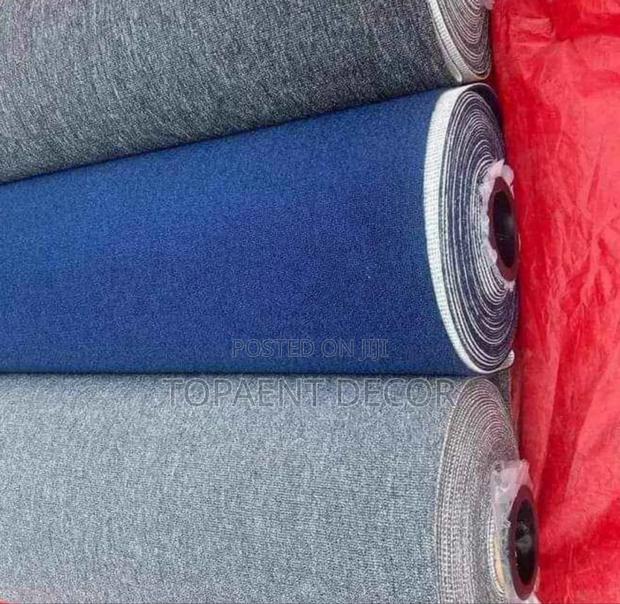 Rolls of Grey and Blue Delta 4mm Wall to Wall Carpets - main view