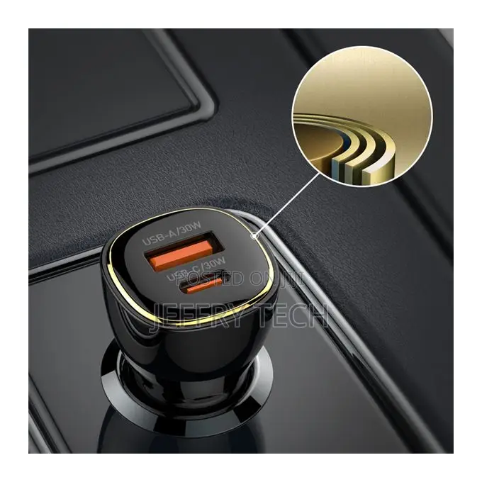 Ldnio Car Charger Usb and Typ-C (C103)+Cable Lightning