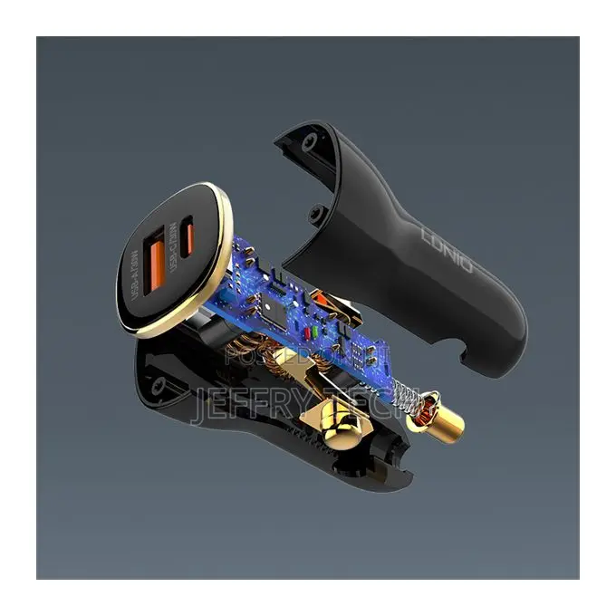 Ldnio Car Charger Usb and Typ-C (C103)+Cable Lightning