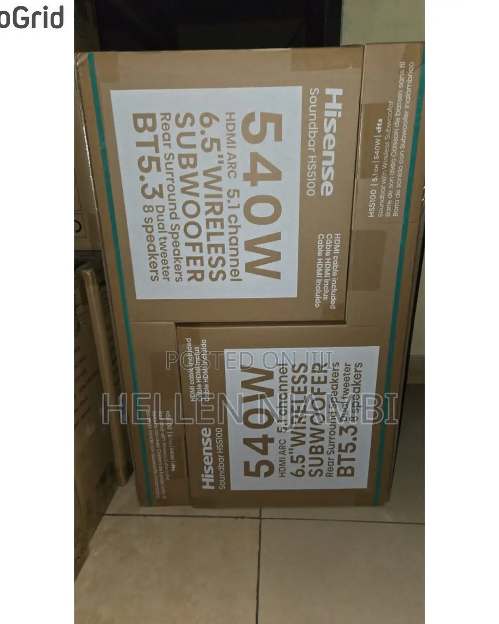 Hisense Hs5100 - 540w, 5.1 Ch Bluetooth-Enabled Sound Bar