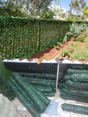 Outdoor All Weather Friendly Artificial Green Ivy Privacy Fence Plants