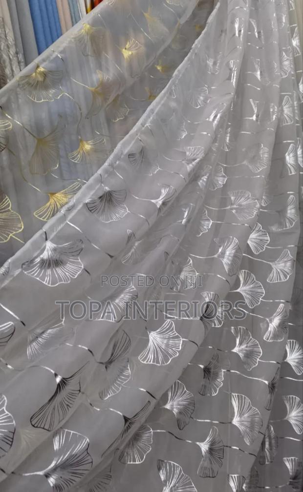 Flowered Sheer Curtains for Living Room and Bedroom