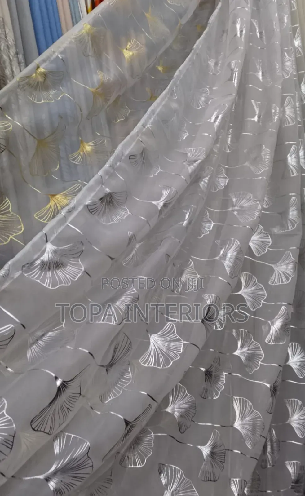 Flowered Sheer Curtains for Living Room and Bedroom