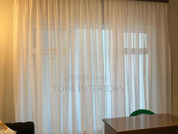 Elegant Transparent Sheer Curtains for Large Living Room Windows