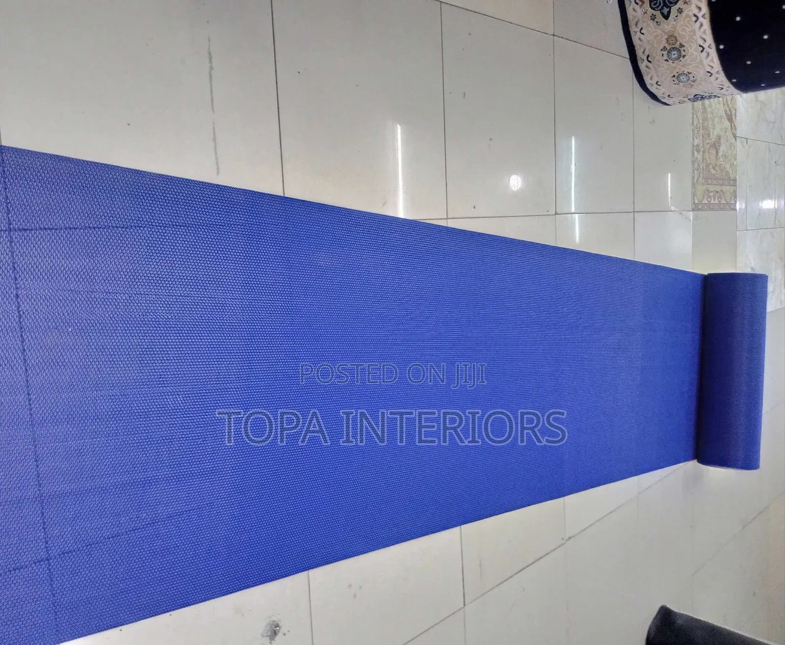 Blue Perforated PVC Antislip Rubber Mats for Stable Grip