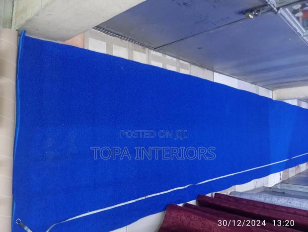 Royal Blue PVC Antislip Rubber Coil Mats Runnere