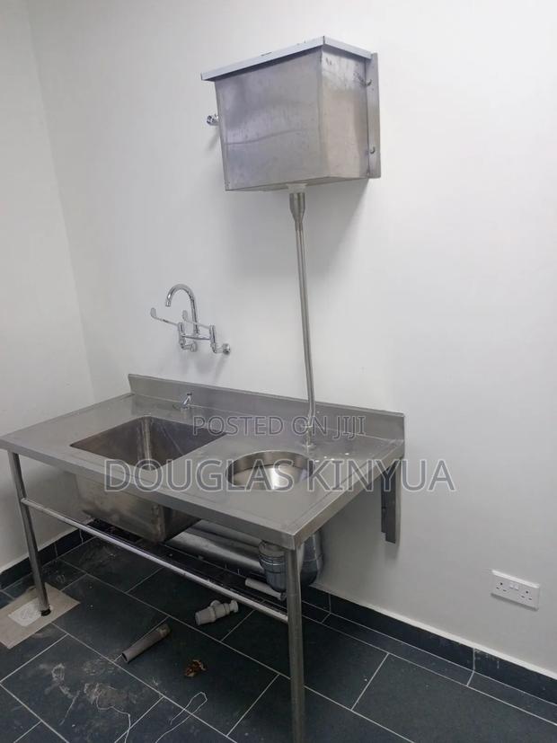 Stainless Steel Hospital Surgical Sluice Sink:  - main view