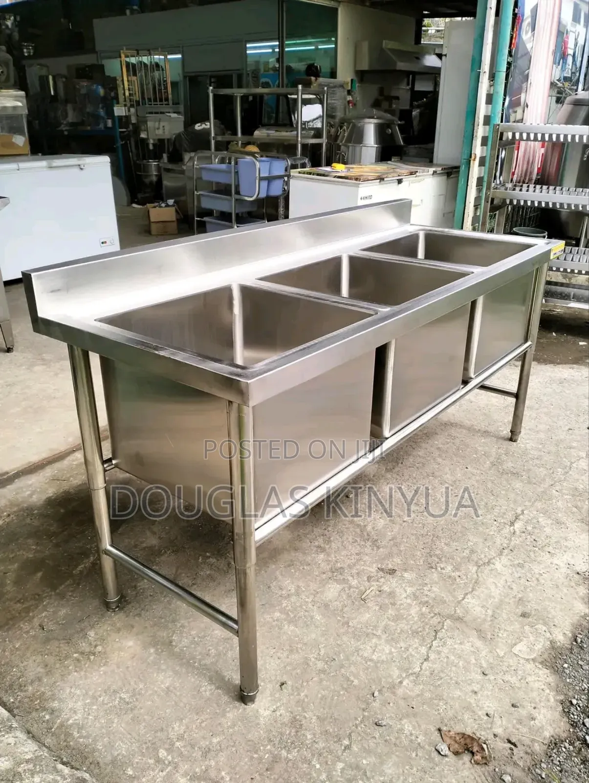 Stainless Steel Washing Sink (Stainless Steel Triple Bowl Sink) 
