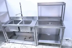 Stainless Steel Double Bowl Commercial Washing Sink ( 2bowl Ss Sink):