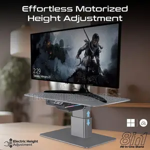 Promate Motorized Ergonomic Monitor Laptop Stand