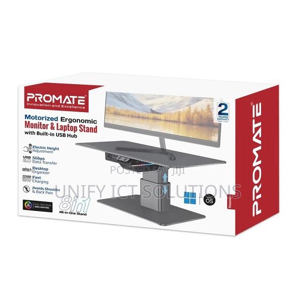 Promate Motorized Ergonomic Monitor Laptop Stand - main view