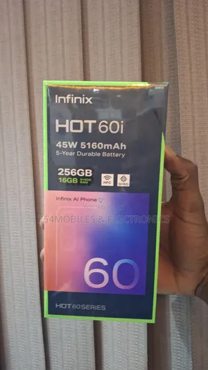 New Infinix Hot 60i 256 GB Black