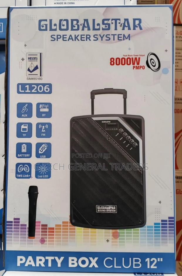 Globalstar Portable Speaker 12inch 8000w With A Microphone