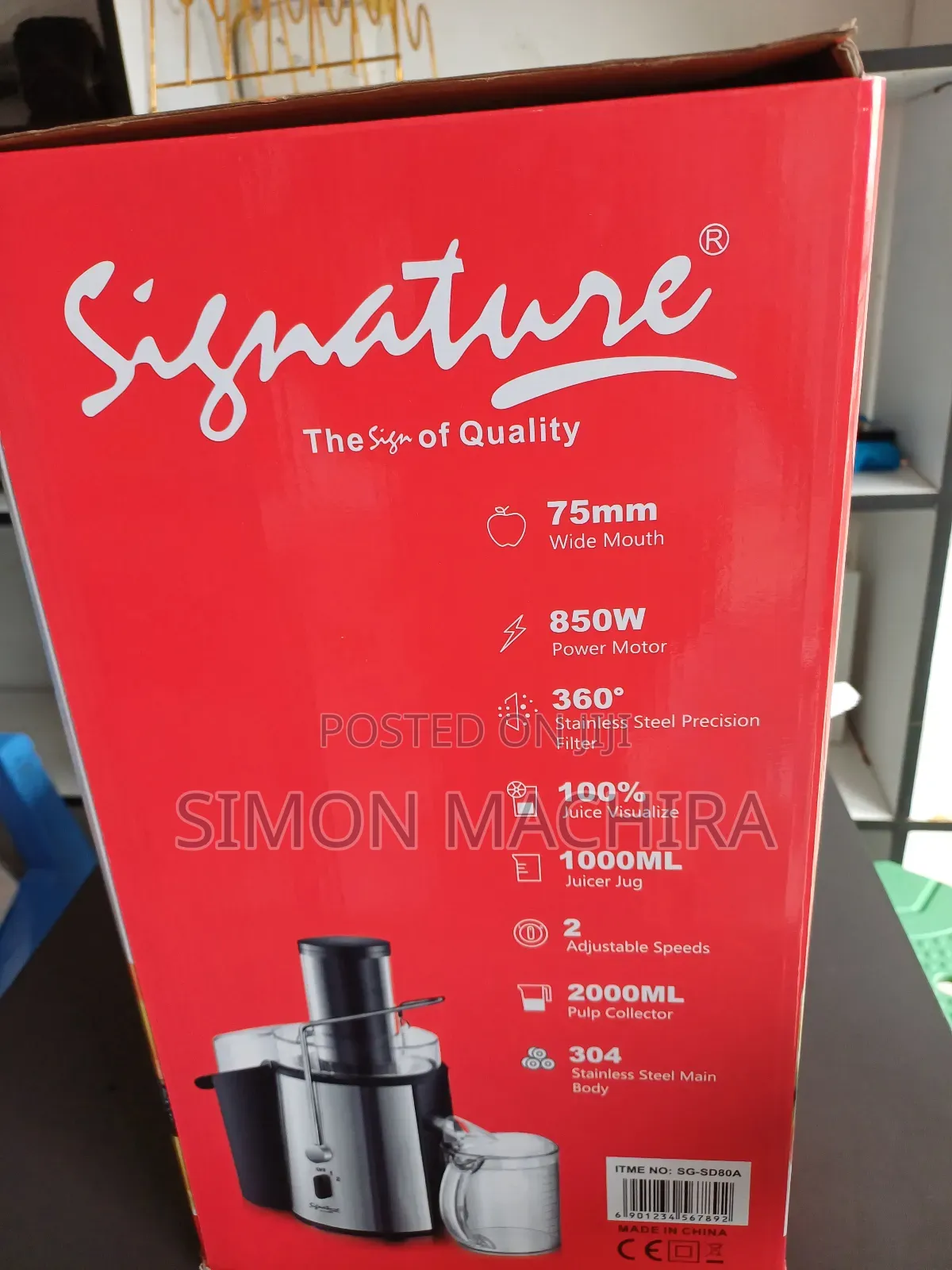 850w Signature Juicer Extractor Juice Extractor