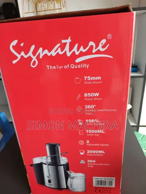 850w Signature Juicer Extractor Juice Extractor