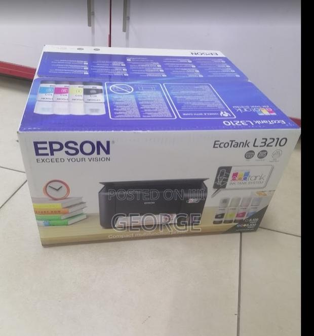 Epson Ecotank L3210 All in One Ink Tank Printer With Free Usb Cable - main view