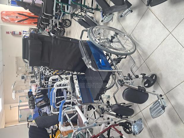 Chromed Reclining Wheelchair (4625) - thumbnail 4