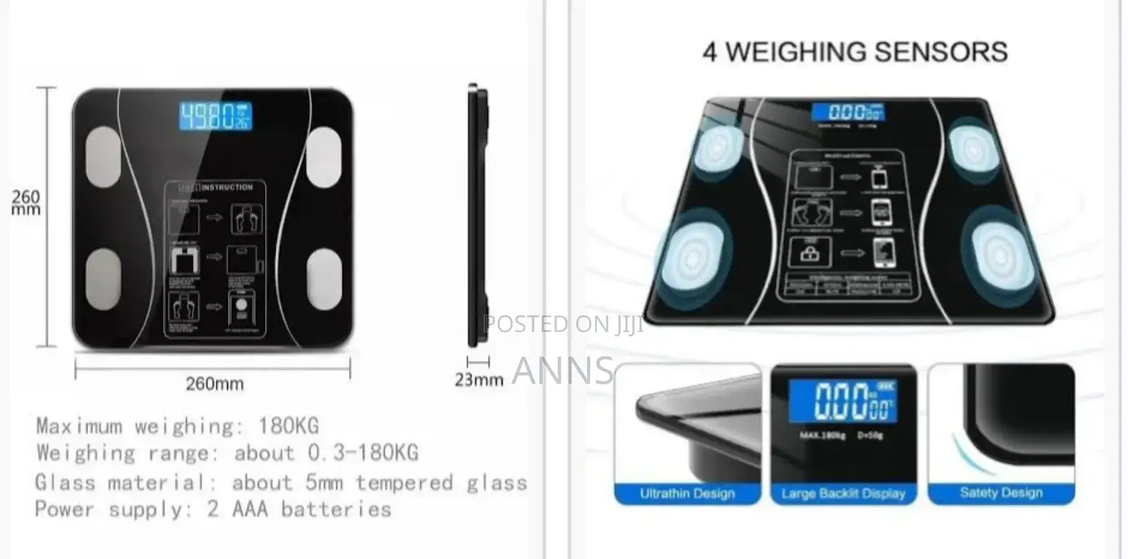 Bmi Scale With 4 Sensors