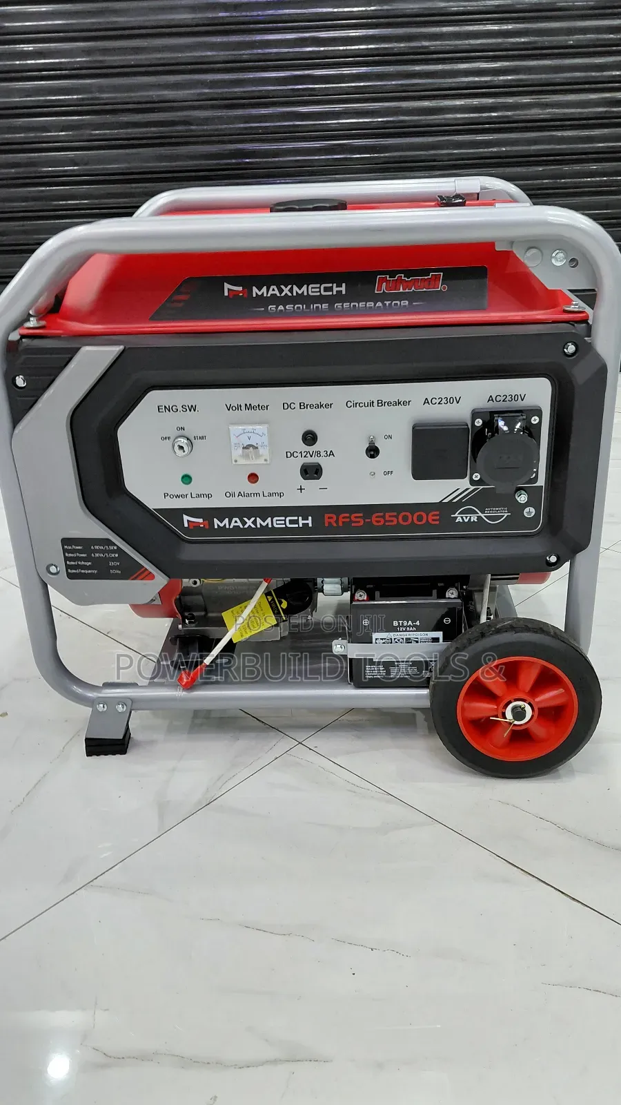 Maxmech 7kva Petrol Generator Keystart  Rfs-6500e