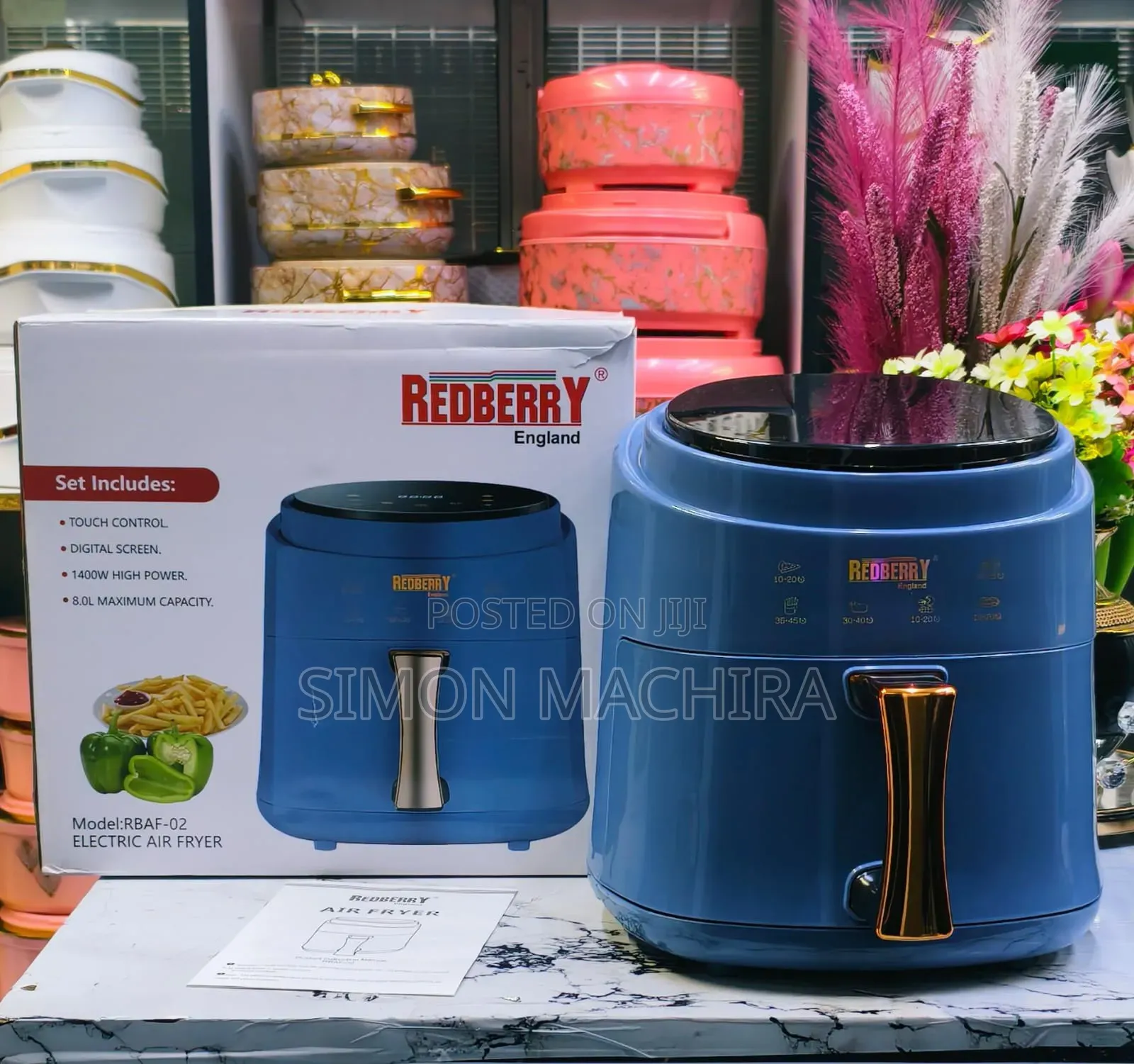 8l Redberry Airfryer Quality Large Size