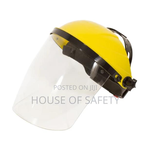 Red Clear Face Protection Shield - thumbnail 3