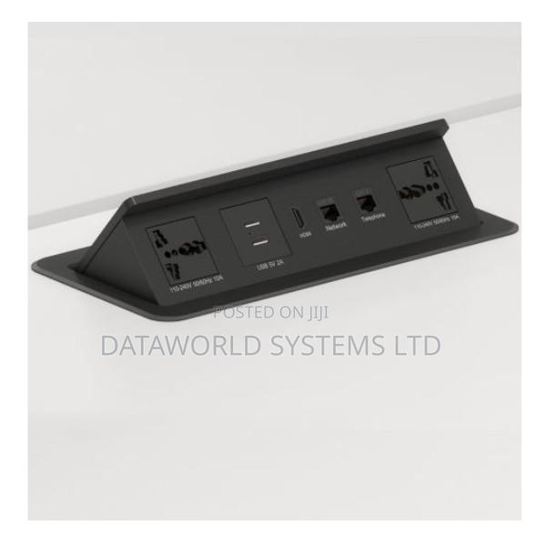 Black Pop-Up Multifunction Socket