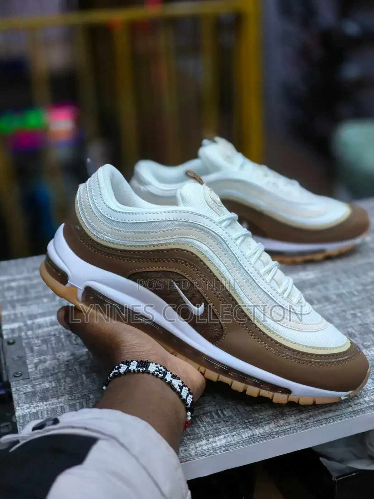Nikee Airmax 97" White Gum" ,White Gum Sizes 37-45