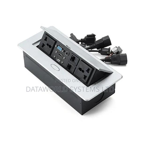 Nexa Multifunction Flip-Up Socket (Silver) - main view