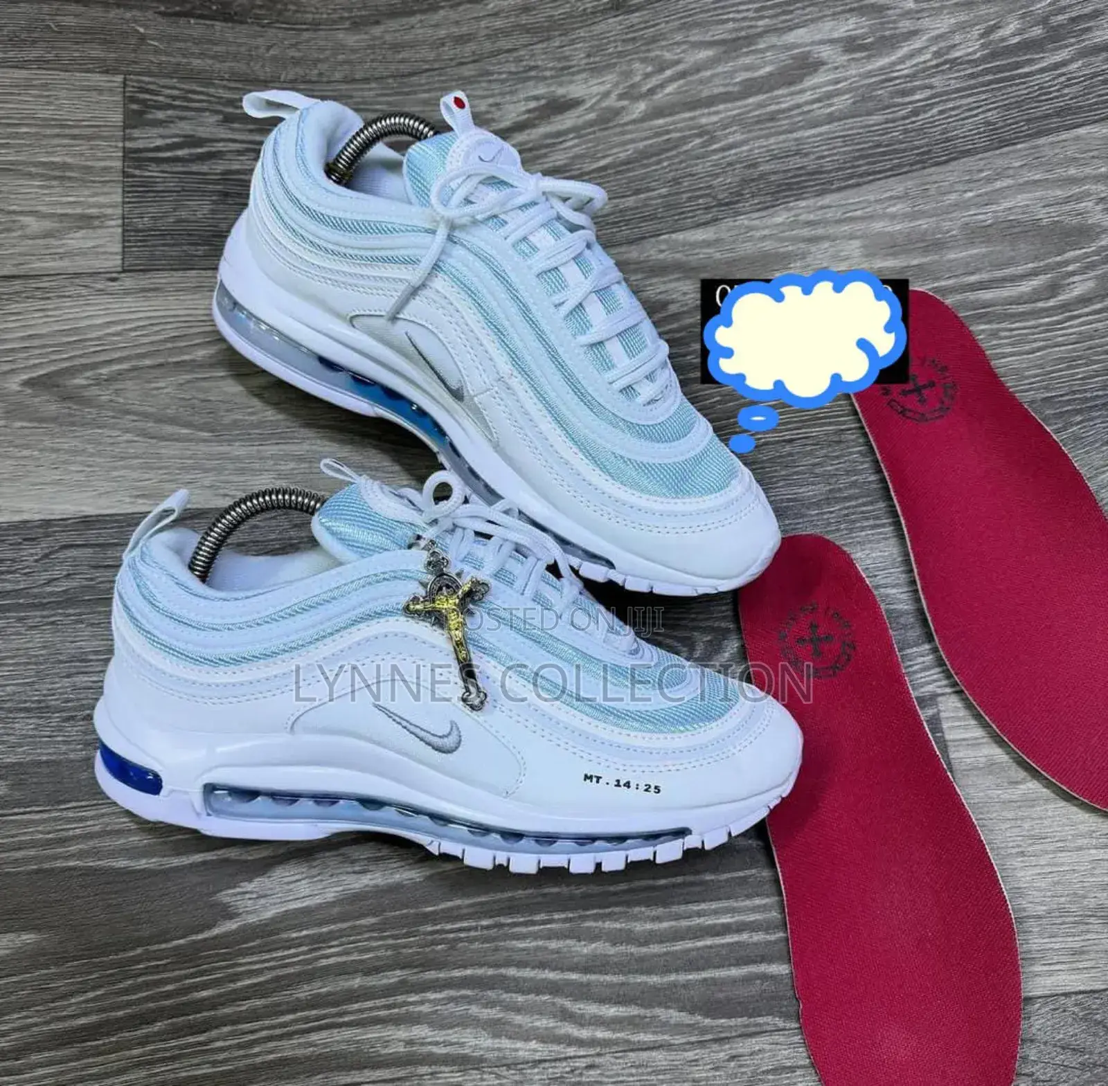 Nikee Airmax 97" White Gum" ,White Gum Sizes 37-45