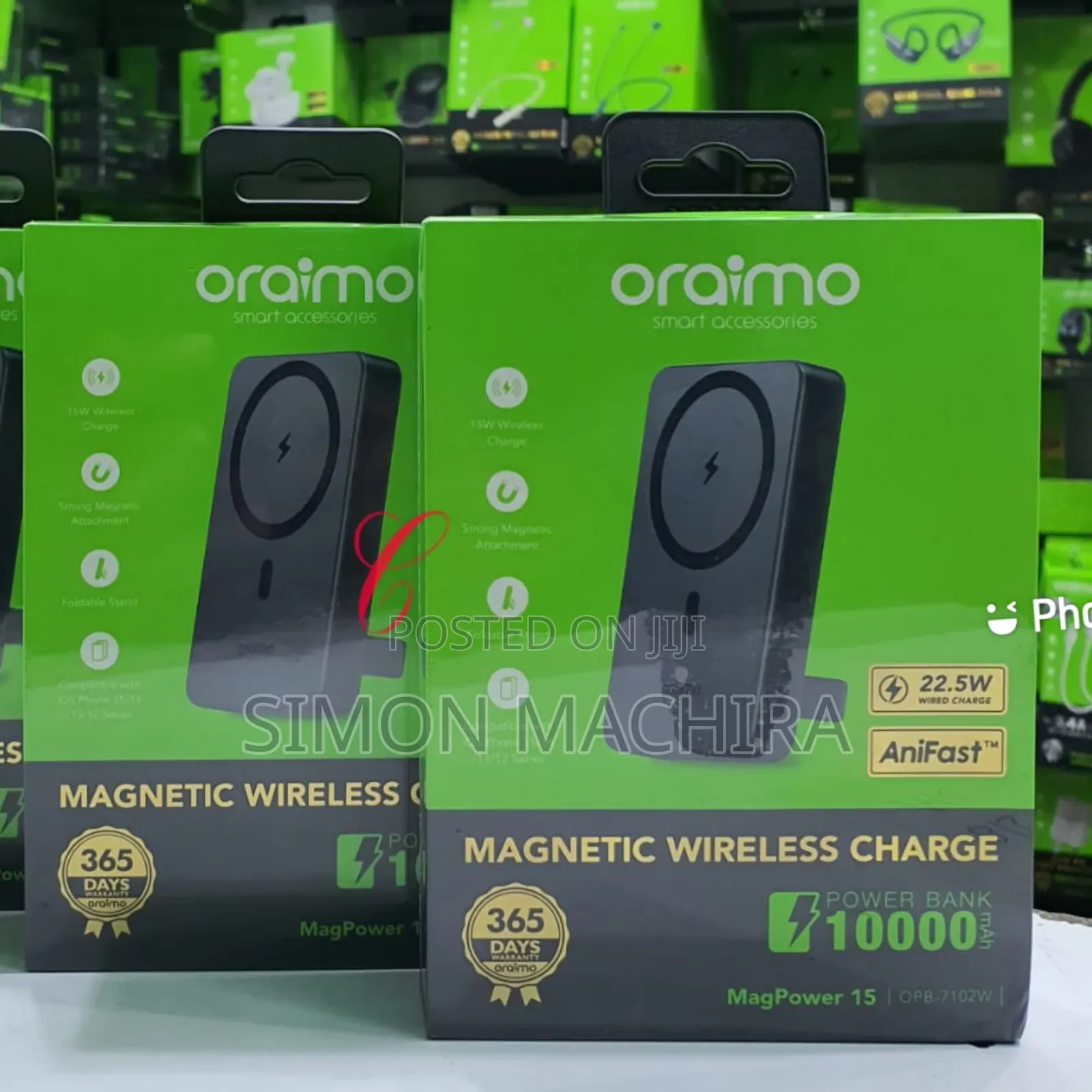 10000mah Magsafe Wireless Oraimo Charger Magnetic Charger