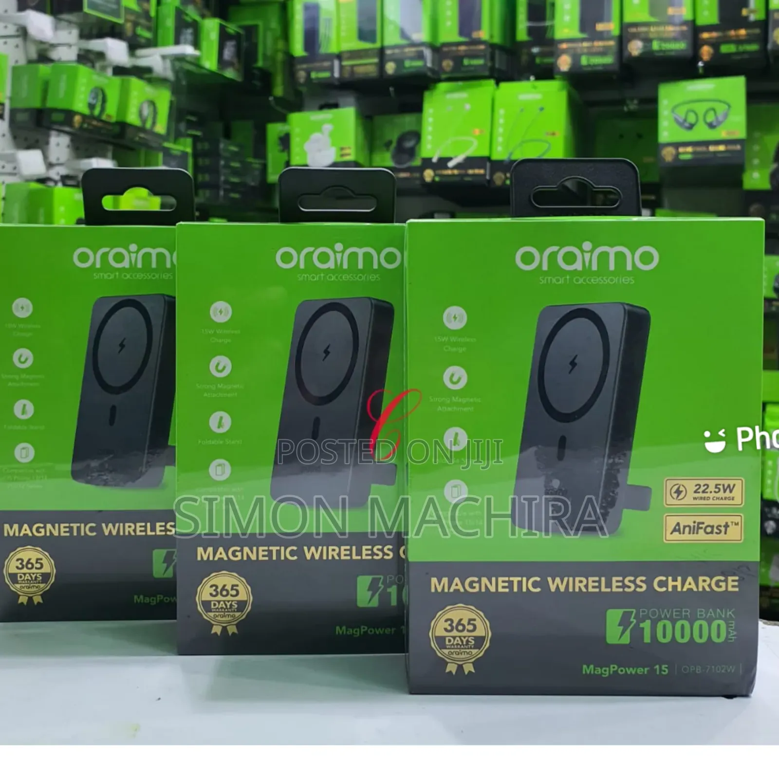 10000mah Magsafe Wireless Oraimo Charger Magnetic Charger