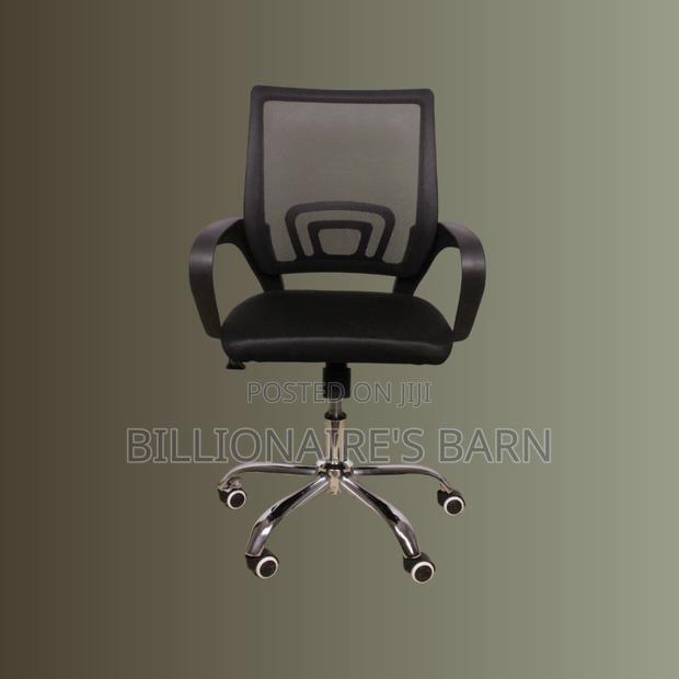 Secretarial, Mesh Office Chair | Breathable Lumbar Support - thumbnail 3