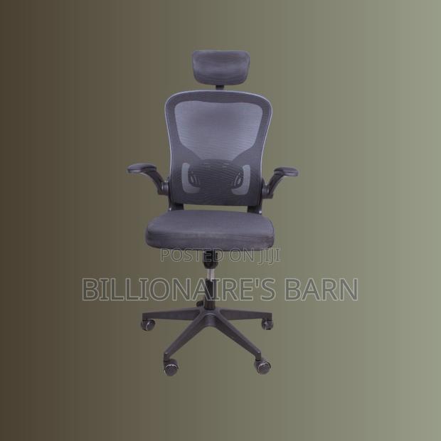 Minimal Grey Ergonomic Office Chair | Steel Frame
