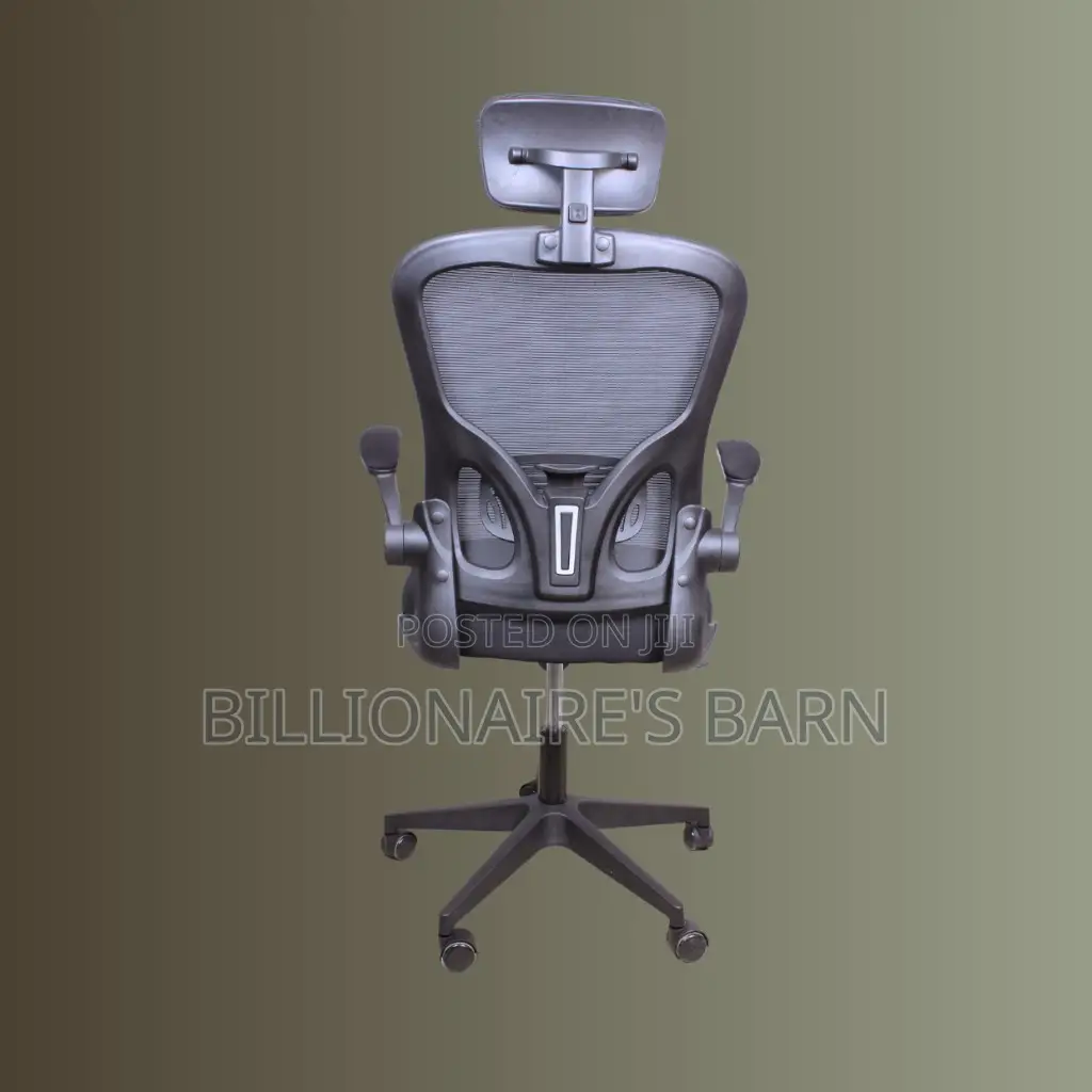 Minimal Grey Ergonomic Office Chair | Steel Frame