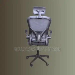 Minimal Grey Ergonomic Office Chair | Steel Frame