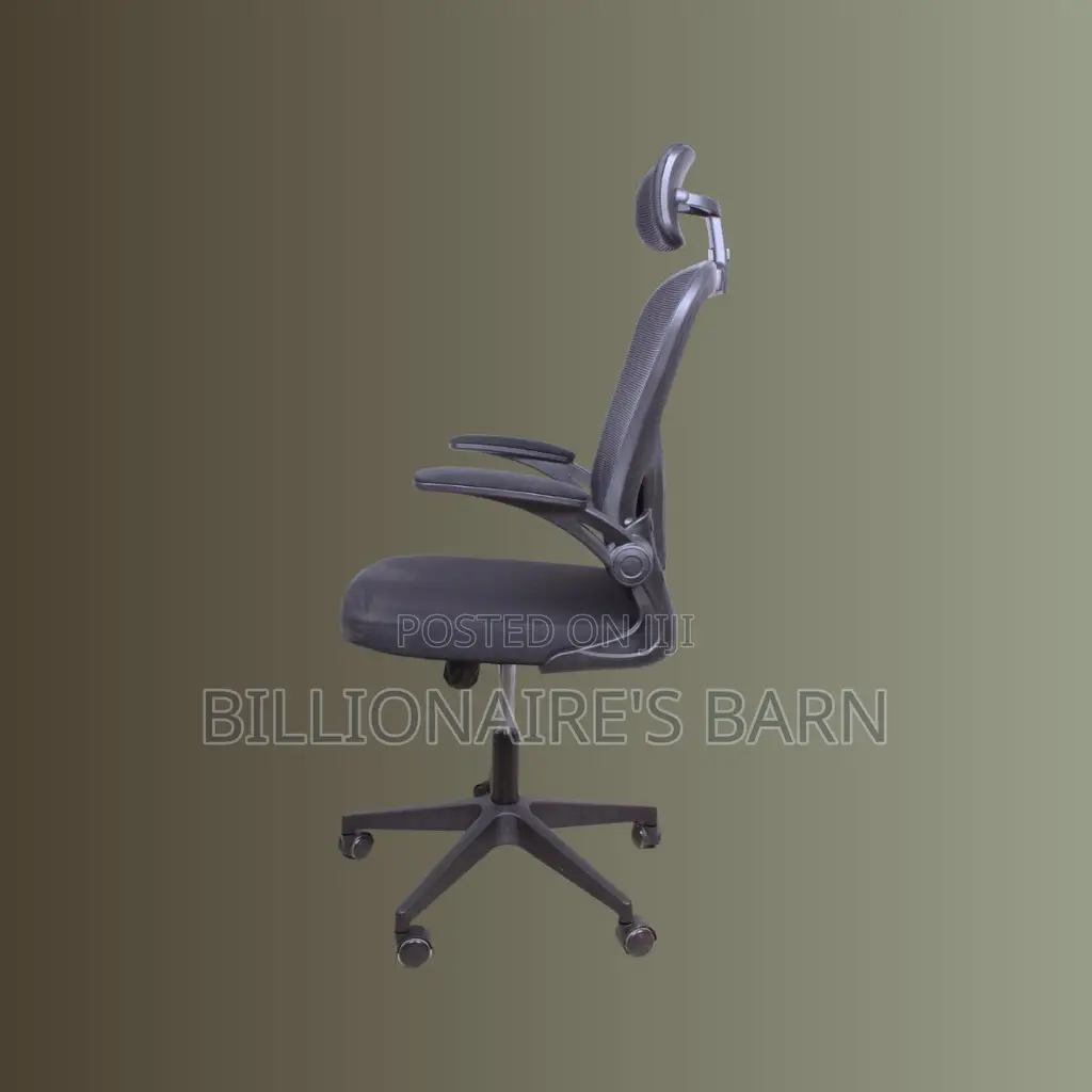 Minimal Grey Ergonomic Office Chair | Steel Frame