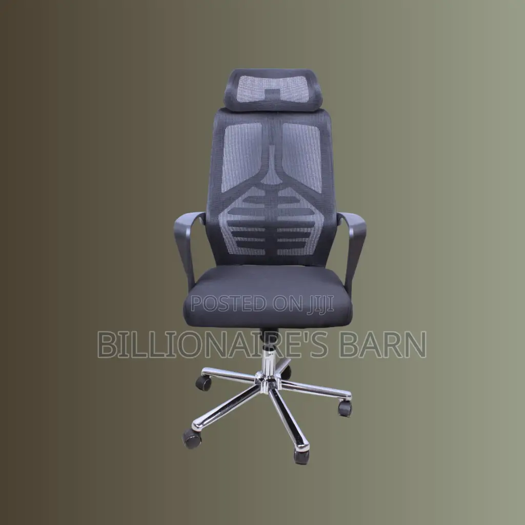 Durable, Black Ergonomic Mesh Office Chair — Breathable in Hot Weather