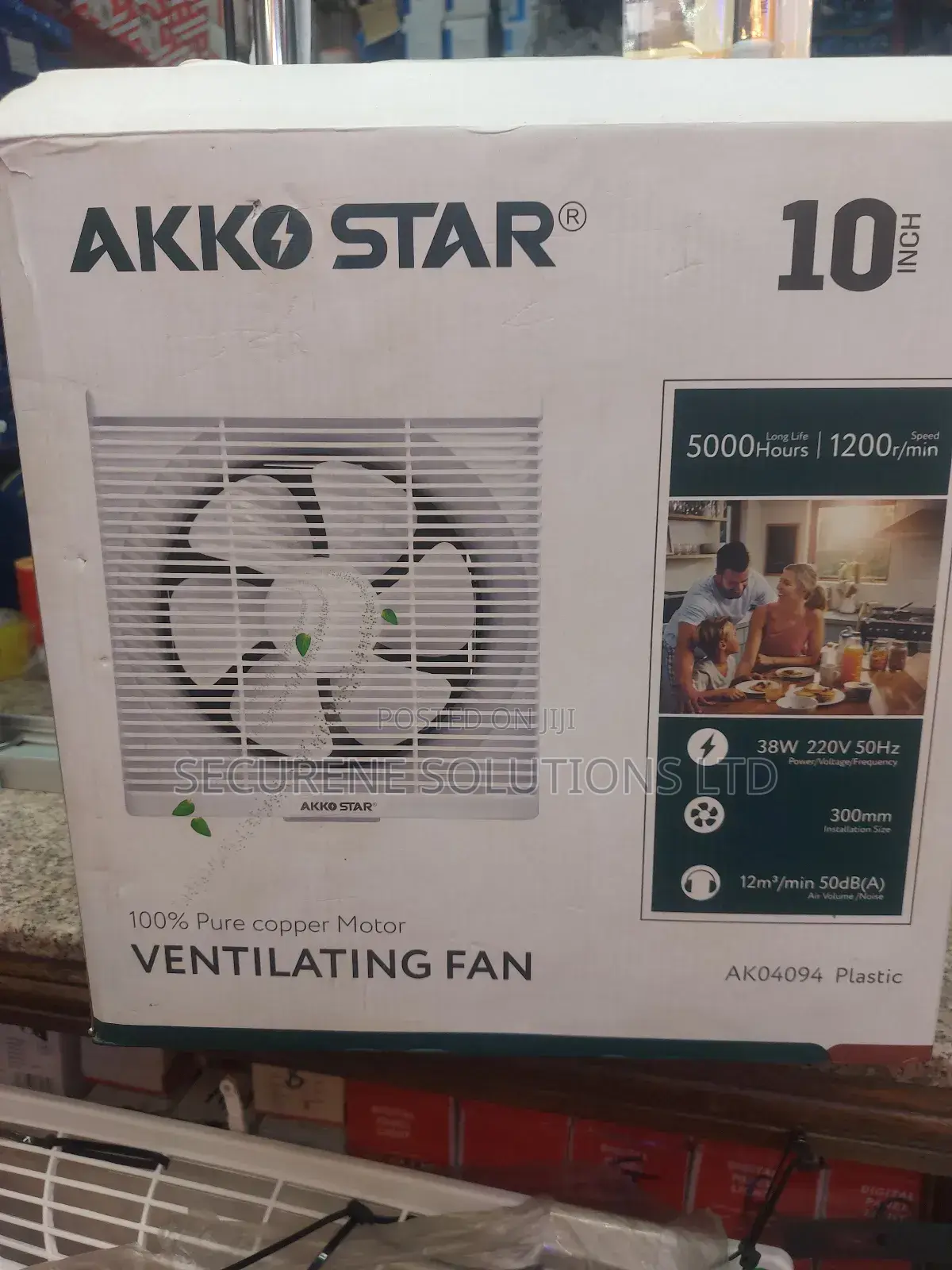 Akko Star 10-Inch Ventilating Fan.